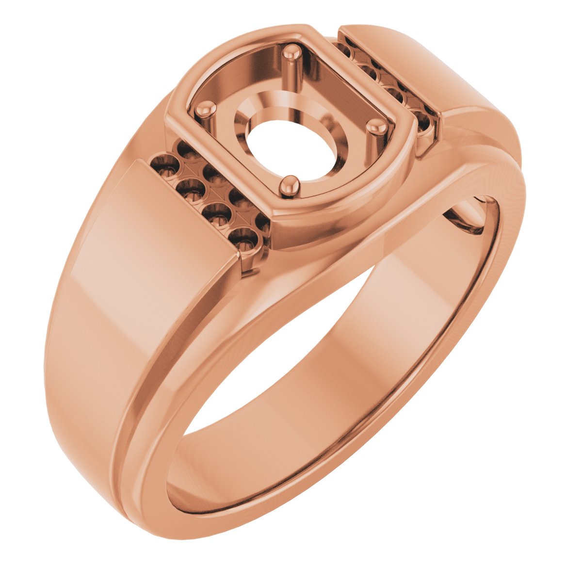 Accented Stepped-Edge Ring