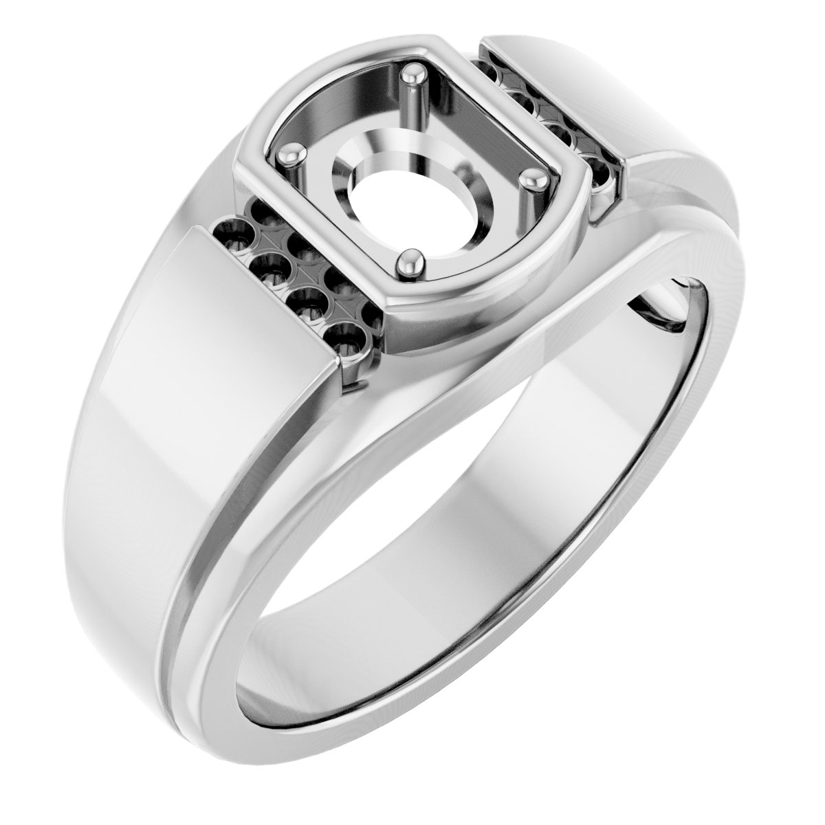 Accented Stepped-Edge Ring