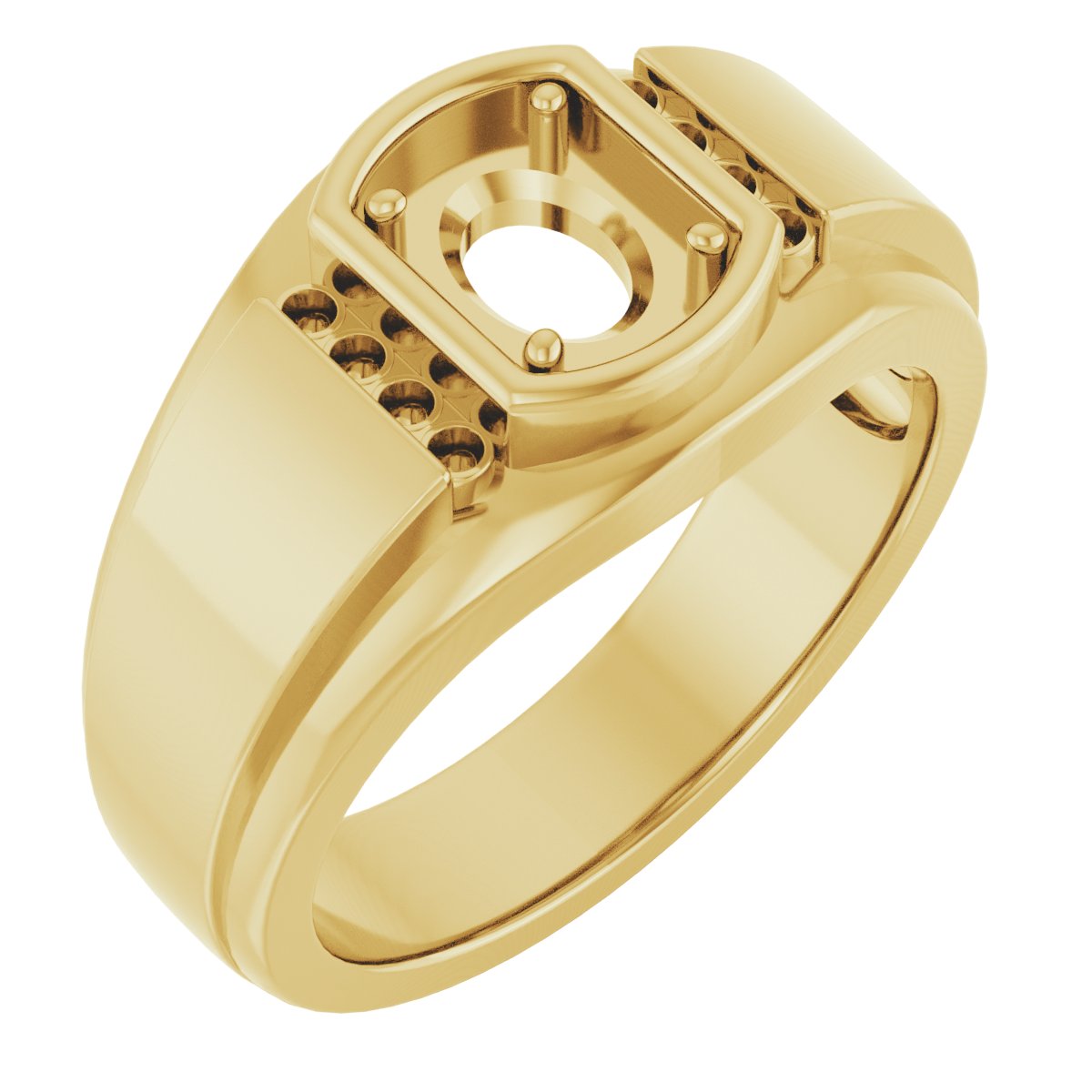 Accented Stepped-Edge Ring