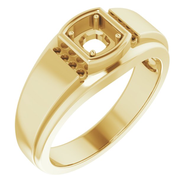 Accented Stepped-Edge Ring