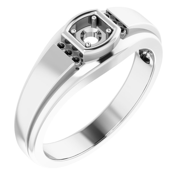 Accented Stepped-Edge Ring