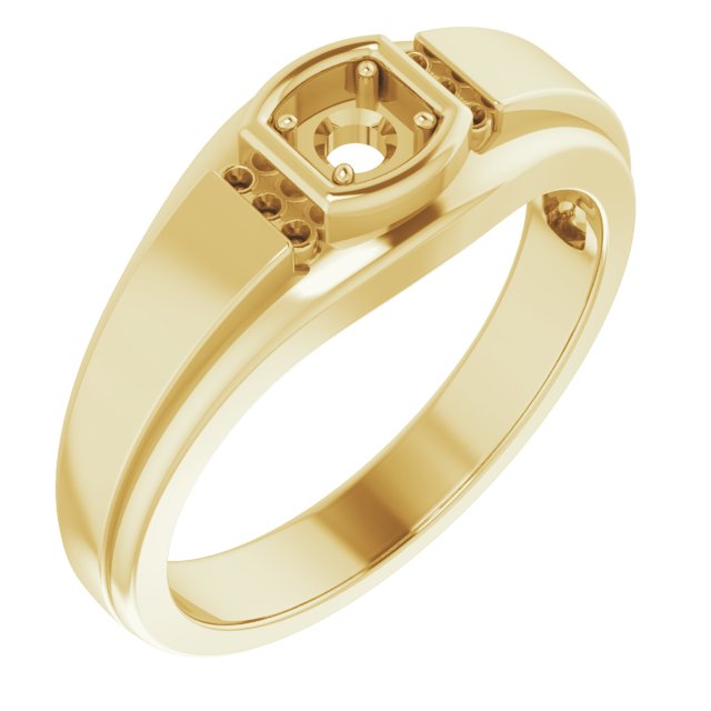 Accented Stepped-Edge Ring