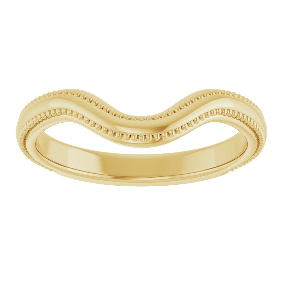 14K Yellow Vintage-Inspired Matching Band