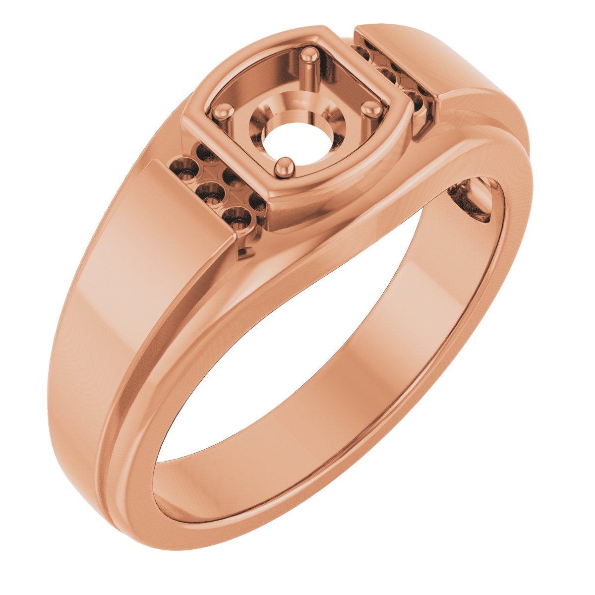 Accented Stepped-Edge Ring