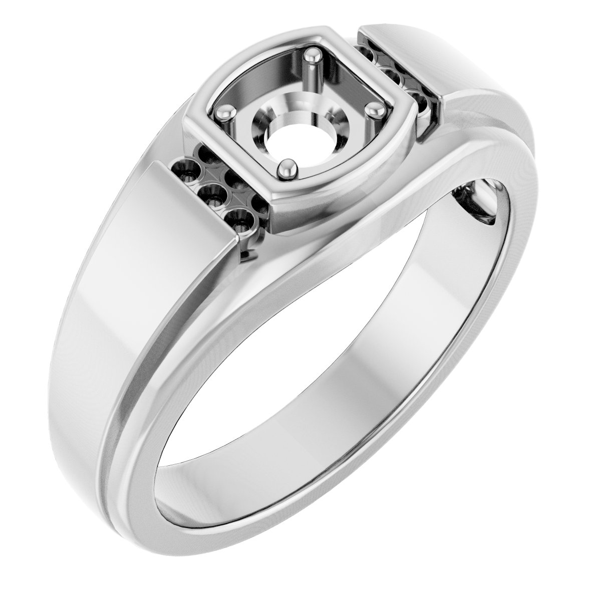 Accented Stepped-Edge Ring