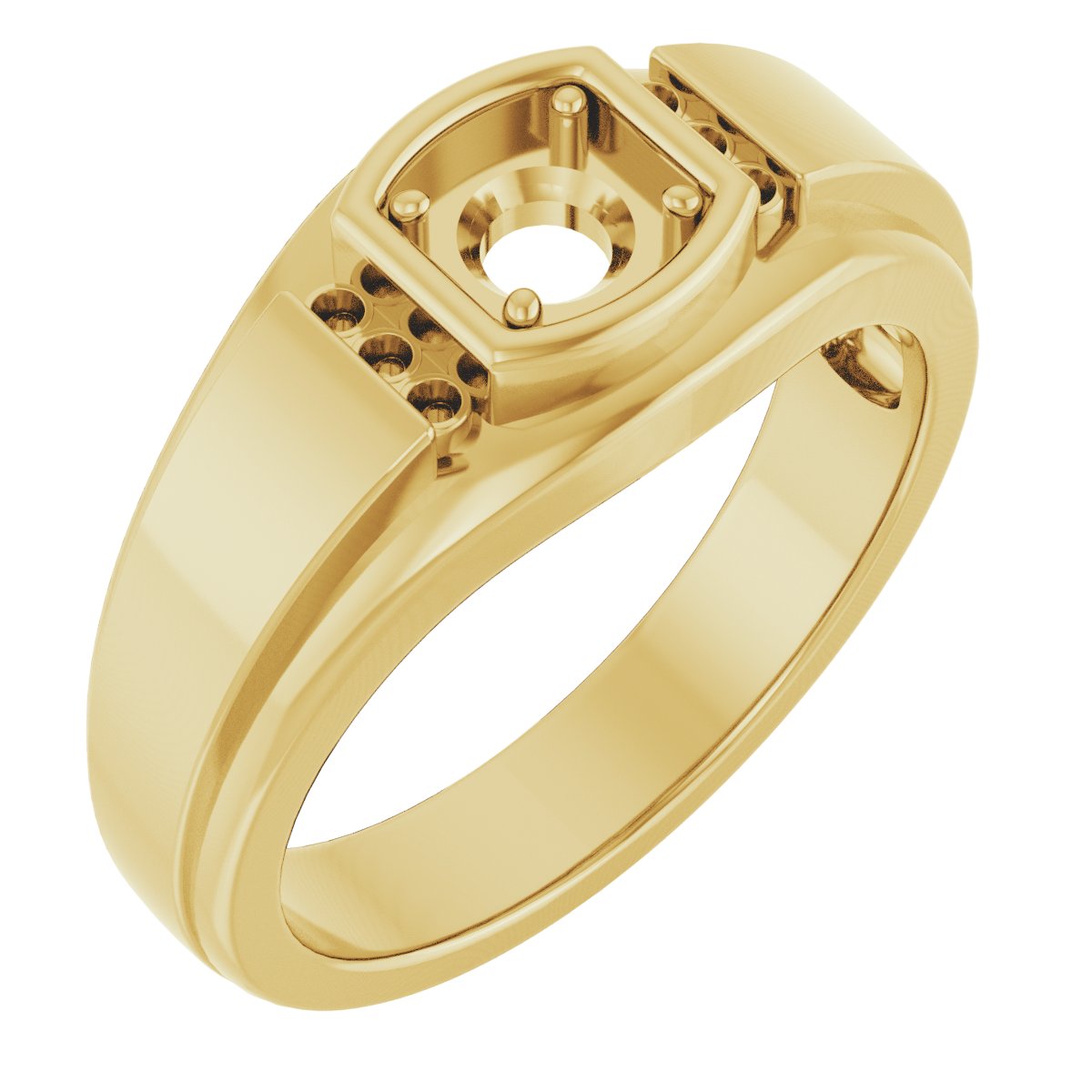 Accented Stepped-Edge Ring