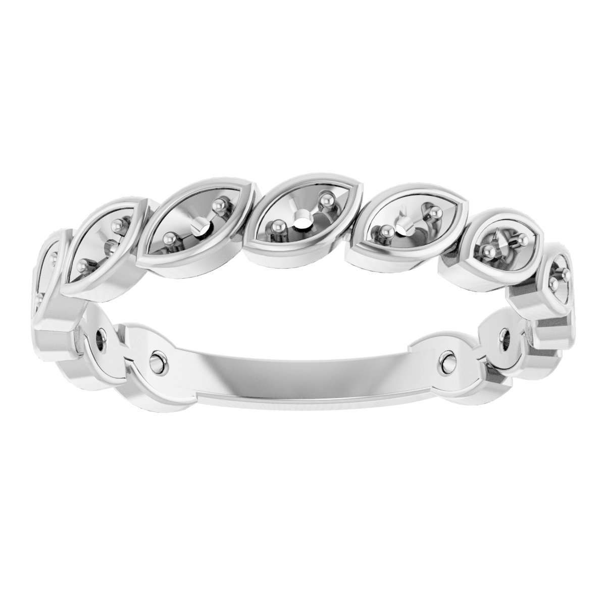 14K White 1/5 CTW Lab-Grown Diamond Anniversary Band