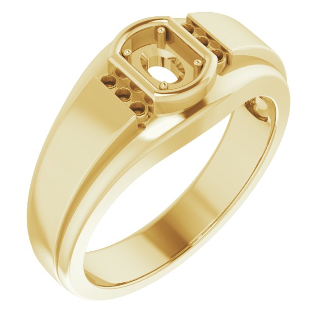 Accented Stepped-Edge Ring