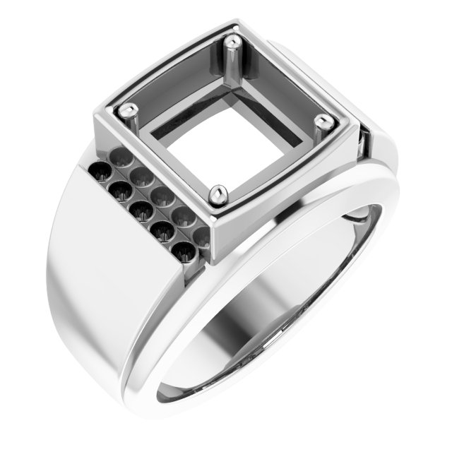 Accented Stepped-Edge Ring