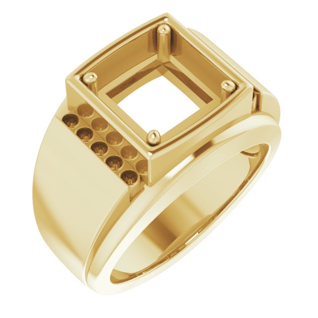Accented Stepped-Edge Ring