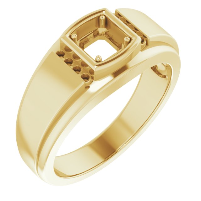 Accented Stepped-Edge Ring