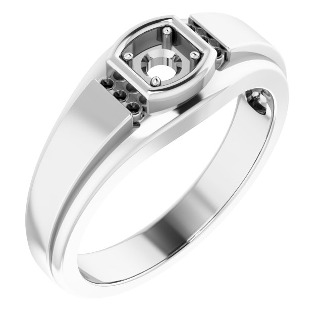Accented Stepped-Edge Ring