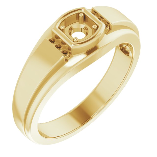 Accented Stepped-Edge Ring