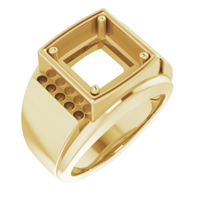 Accented Stepped-Edge Ring