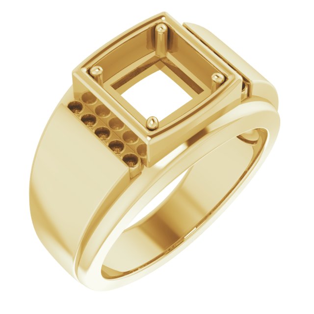 Accented Stepped-Edge Ring