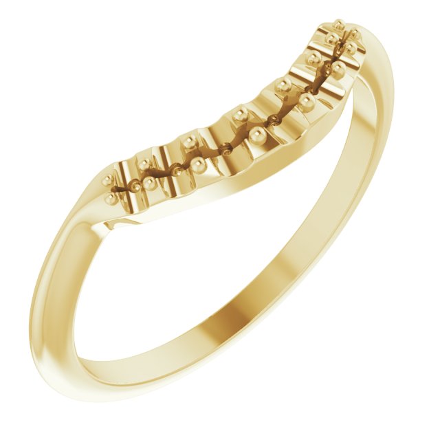 14K Yellow .20 CTW Diamond Contour Band Ref 15362306