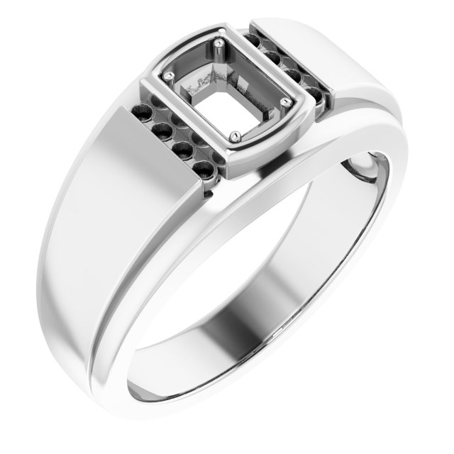 Accented Stepped-Edge Ring