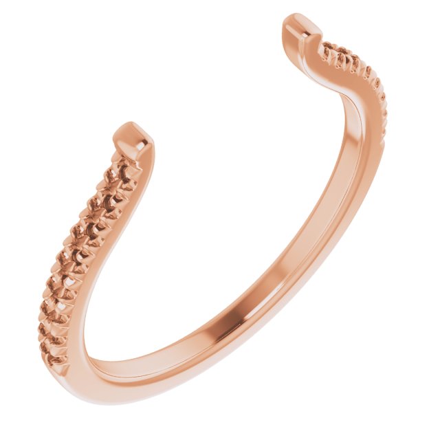 French-Set Open Shank for Multi-Stone Setting