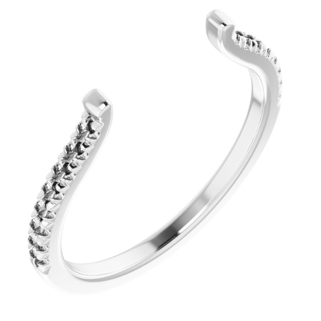 French-Set Open Shank for Multi-Stone Setting