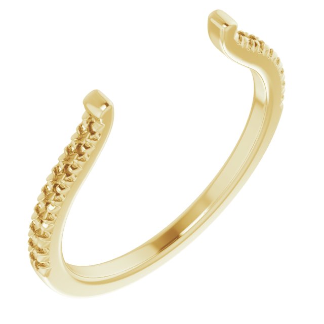 French-Set Open Shank for Multi-Stone Setting