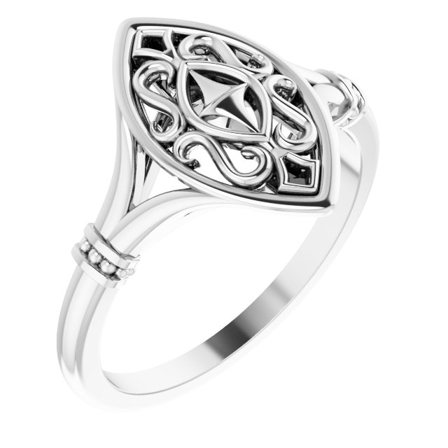 Sterling Silver Vintage-Inspired Ring