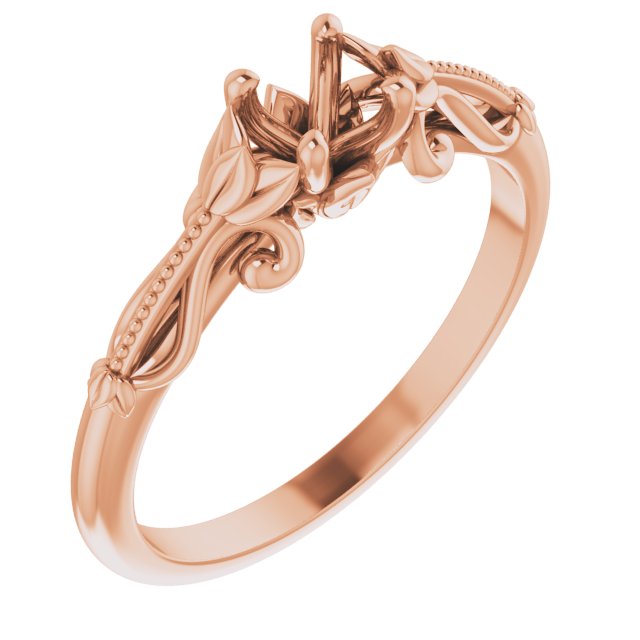 Solitaire Sculptural Engagement Ring or Band