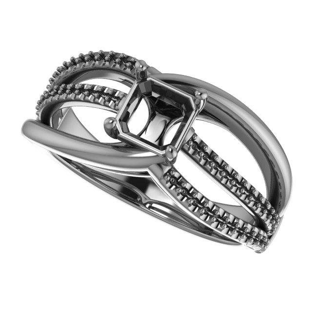 9x4.5 mm Marquise Engagement Ring Mounting view 5
