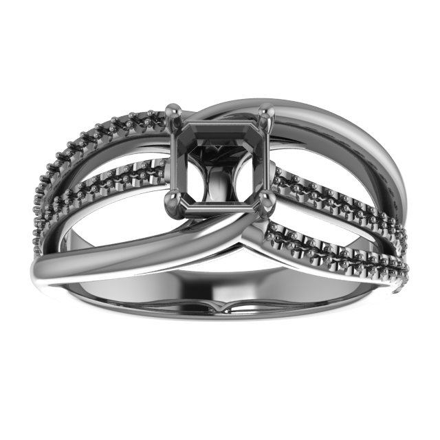 9x4.5 mm Marquise Engagement Ring Mounting view 3