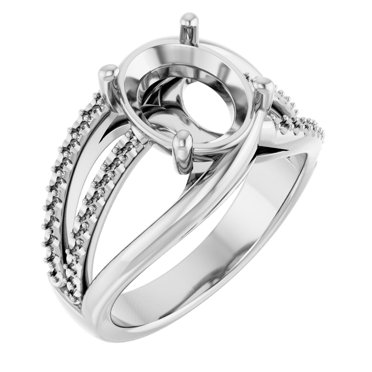 Accented Engagement Ring