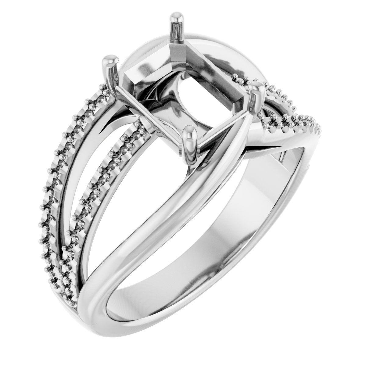 Accented Engagement Ring