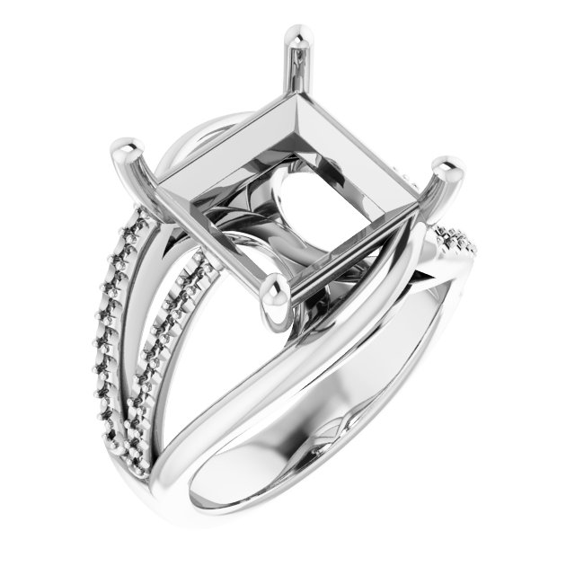 Accented Engagement Ring