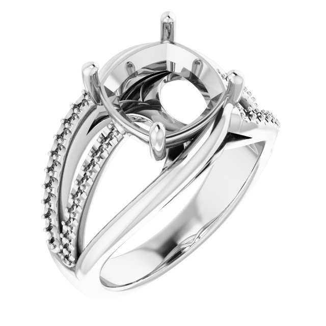 Accented Engagement Ring