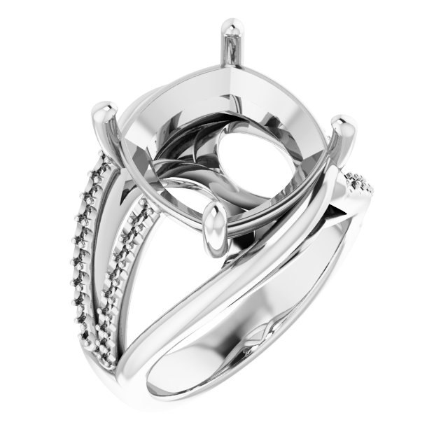Accented Engagement Ring