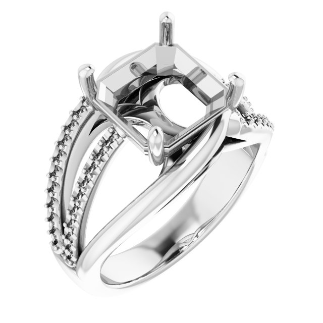 Accented Engagement Ring