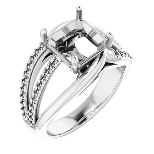 Accented Engagement Ring