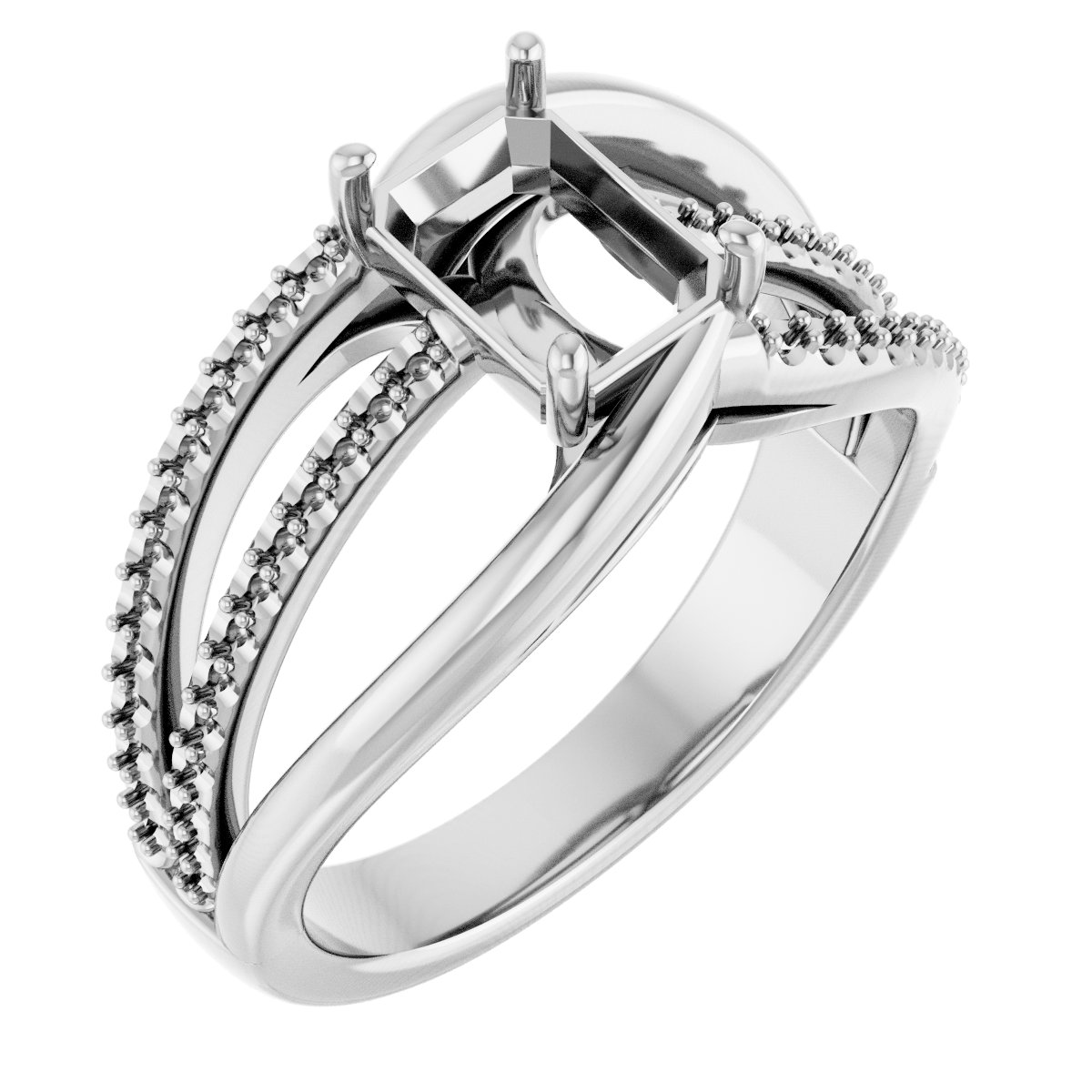 Accented Engagement Ring