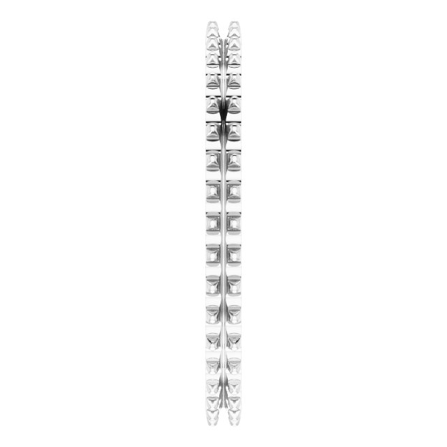 14K White 3/8 CTW Natural Diamond Eternity Band Size 5-4