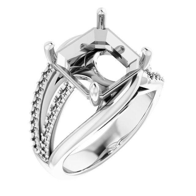 Accented Engagement Ring