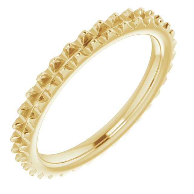 14K Yellow 1/2 CTW Natural Diamond Eternity Band Size 4.5