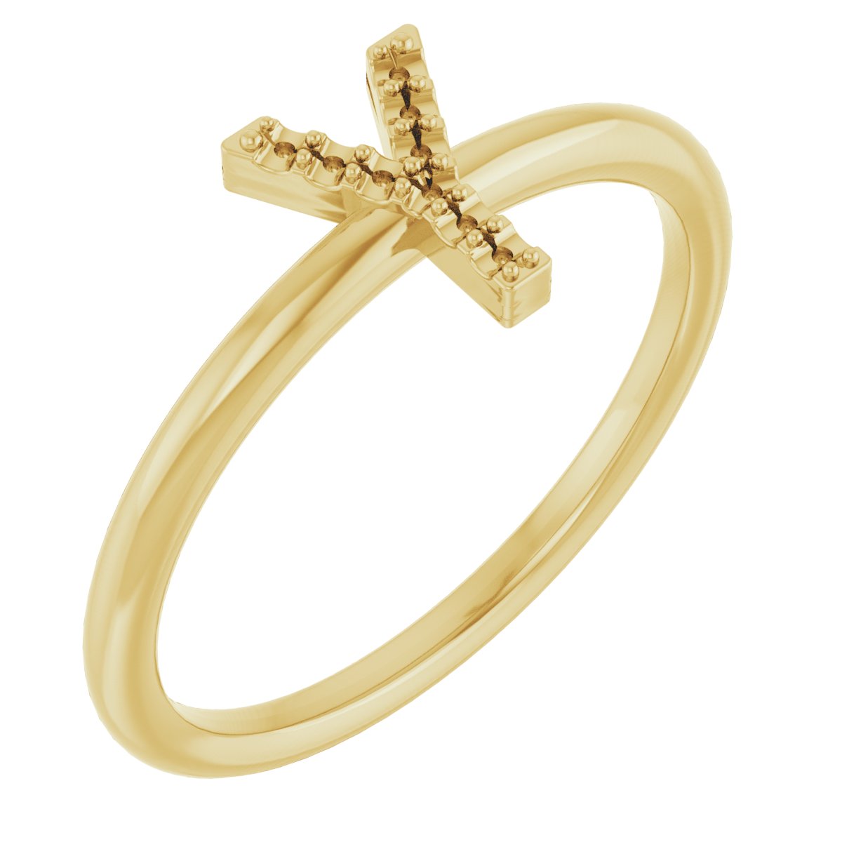 14K Yellow .05 CTW Diamond Initial Y Ring Ref. 15158851