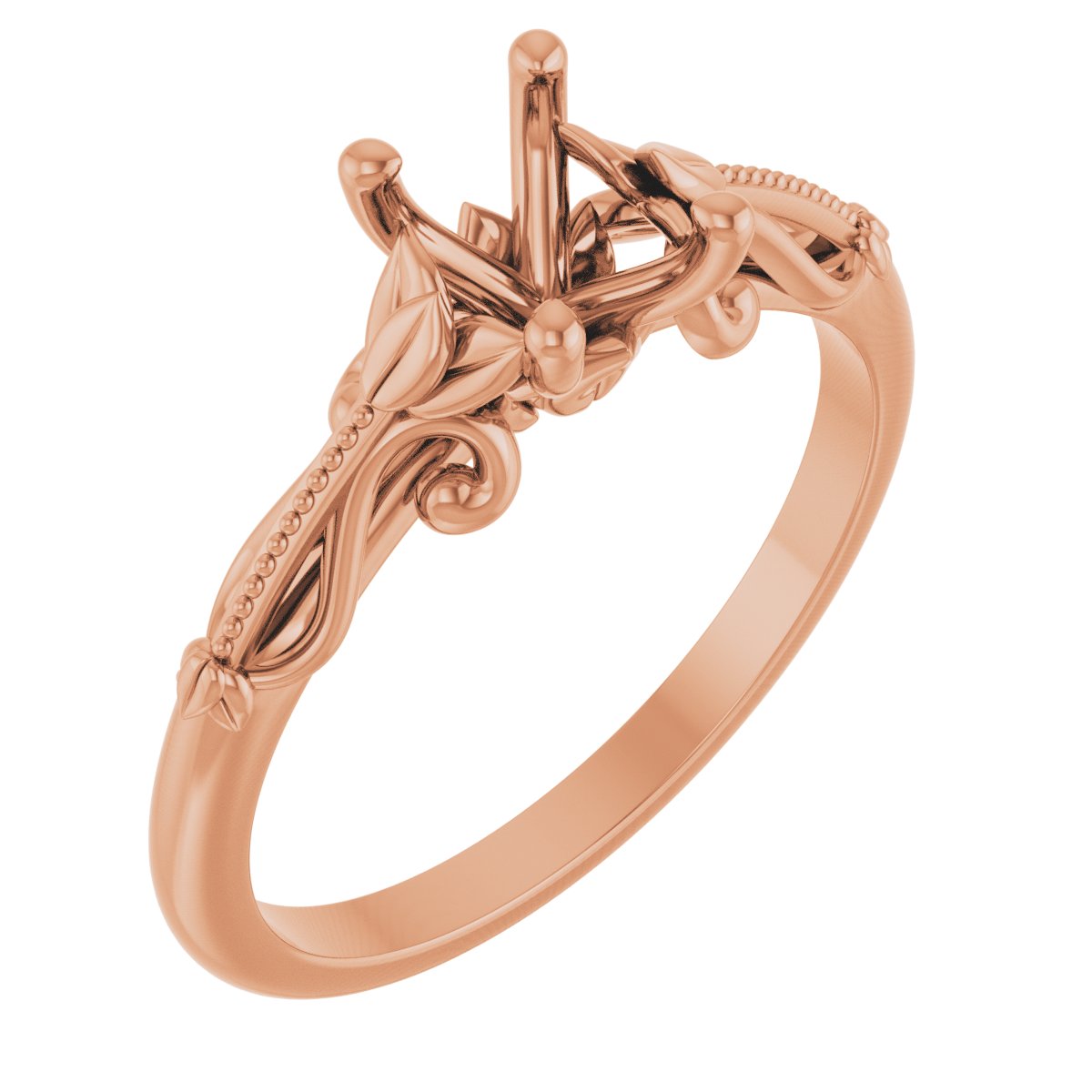 Solitaire Sculptural Engagement Ring or Band