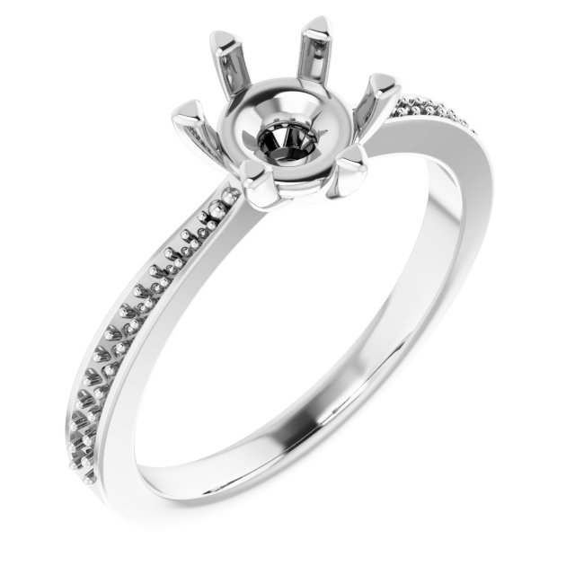 Accented Engagement Ring or Band