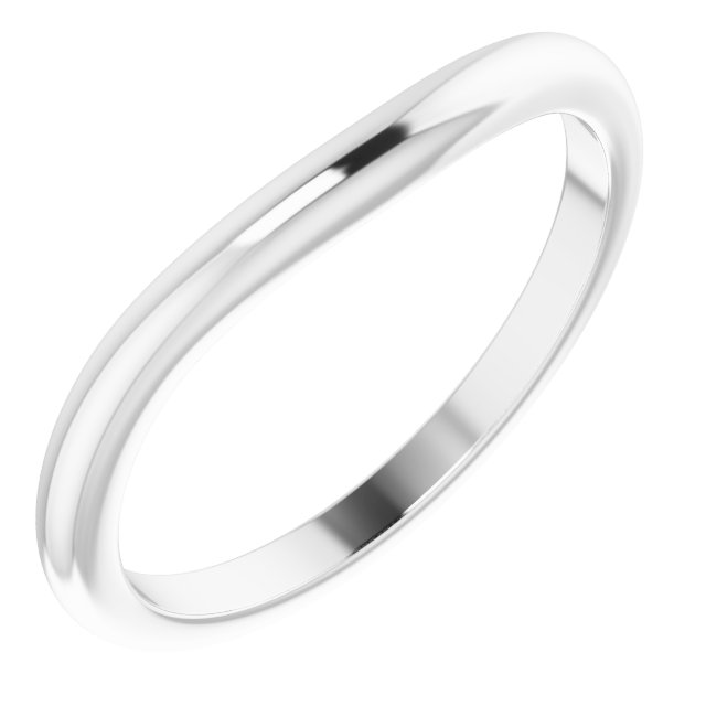 14K White Matching Band