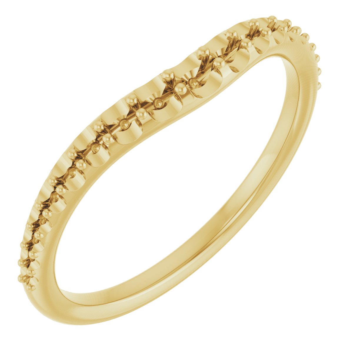 14K Yellow .33 CTW Diamond Contour Band Ref 12698769