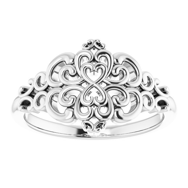 Sterling Silver Vintage-Inspired Ring