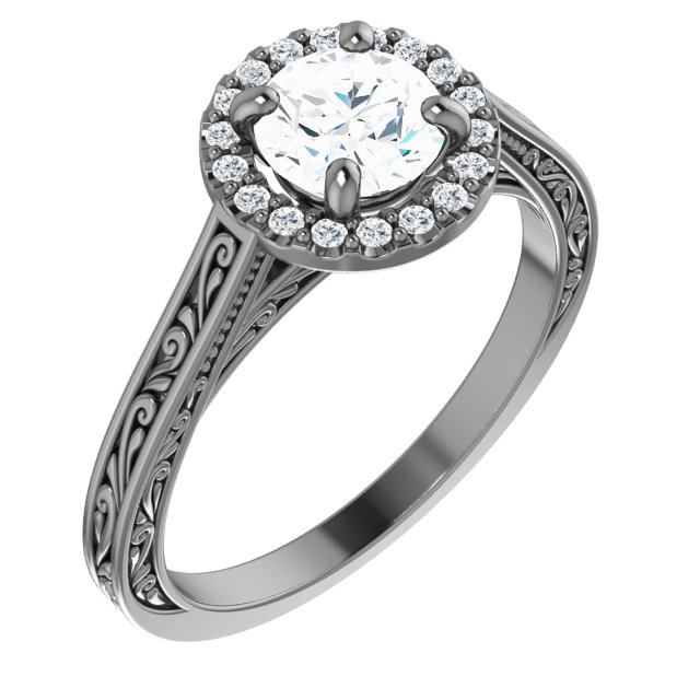 Halo-Style Engagement Ring or Band