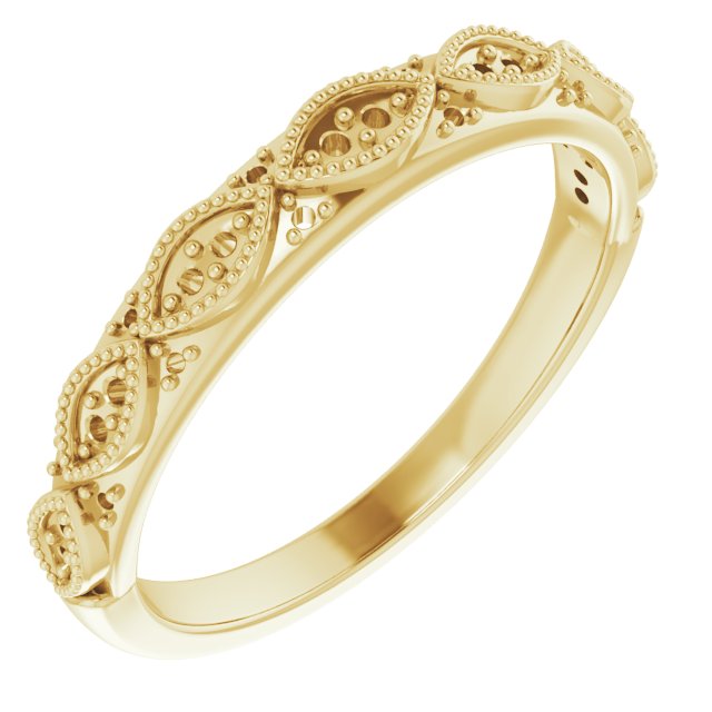 14K Yellow 1/8 CTW Natural Diamond Anniversary Band