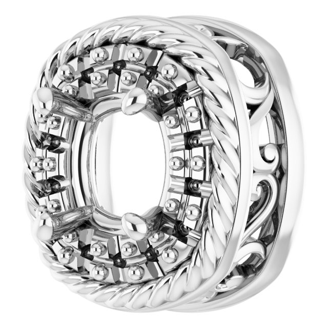 6x4 mm Emerald Pendant Mounting view 2
