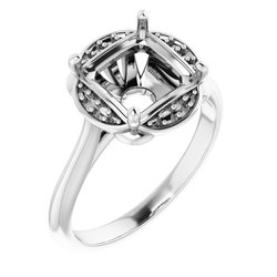 Accented Engagement Ring          