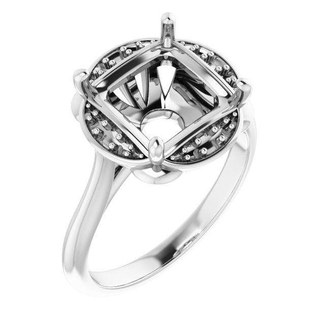Halo-Style Engagement Ring